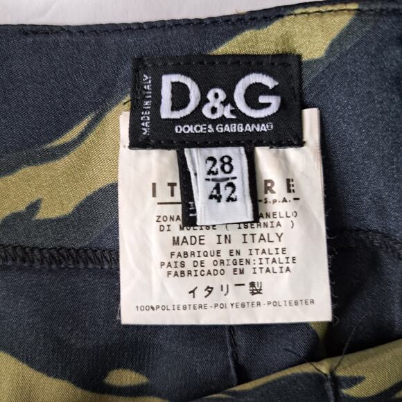 DOLCE  & GABBANA D&G Black Floral Print Satin Pencil Skirt IT 42 Small - Picture 5 of 10